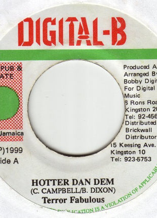 Terror Fabulous : Hotter Dan Dem (7")