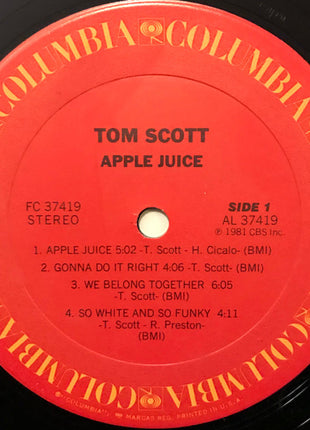 Tom Scott : Apple Juice (LP, Album, Pit)