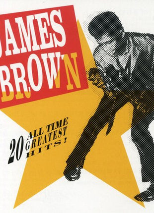 the album cover for James Brown - 20 All Time Greatest Hits