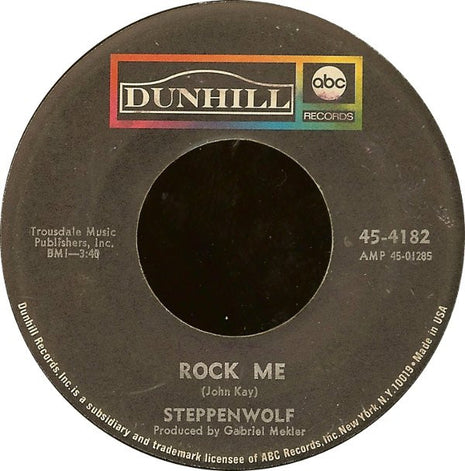 Steppenwolf : Rock Me / Jupiter Child (7", Single)