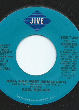 Kool Moe Dee : Wild, Wild West (7", Promo)