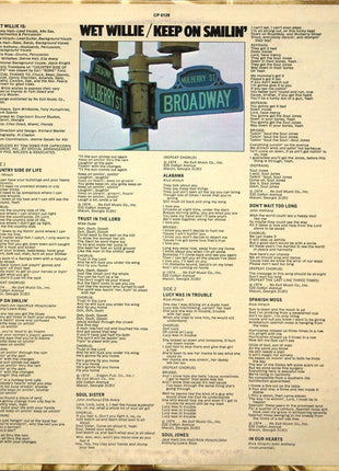 Wet Willie : Keep On Smilin' (LP, Album, San)