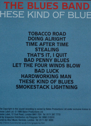 The Blues Band : These Kind Of Blues (CD, Album, RE)