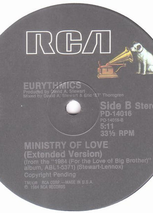 Eurythmics : Julia / Ministry Of Love (12")