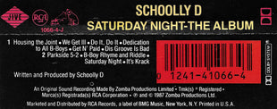 Schoolly D : Saturday Night! - The Album (Cass, Album, Whi)