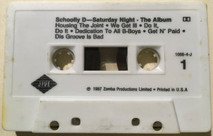 Schoolly D : Saturday Night! - The Album (Cass, Album, Whi)