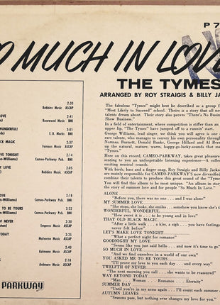The Tymes : So Much In Love (LP, Album, Mono)