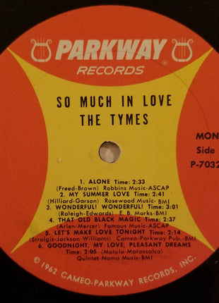 The Tymes : So Much In Love (LP, Album, Mono)