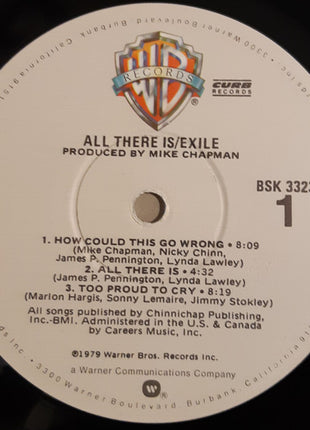 Exile (7) : All There Is (LP, Album, Win)