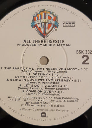 Exile (7) : All There Is (LP, Album, Win)