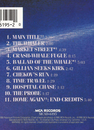 Leonard Rosenman : Star Trek IV: The Voyage Home (Original Motion Picture Soundtrack) (CD, Album)