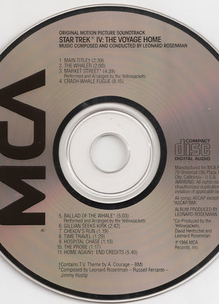 Leonard Rosenman : Star Trek IV: The Voyage Home (Original Motion Picture Soundtrack) (CD, Album)
