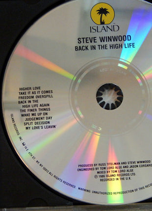 Steve Winwood : Back In The High Life (CD, Album, RE)