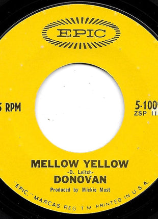 Donovan : Mellow Yellow (7", Single, Mono, Styrene, Pit)