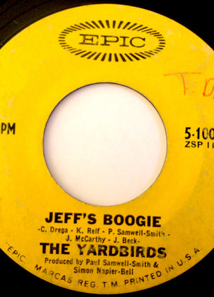 The Yardbirds : Over Under Sideways Down (7", Single, Pit)