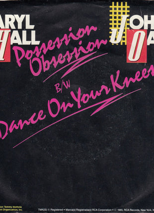 Daryl Hall & John Oates : Possession Obsession b/w Dance On Your Knees (7", Styrene, Ind)