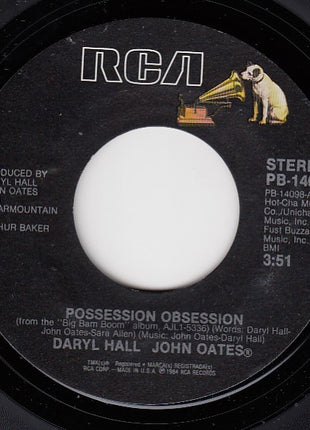 Daryl Hall & John Oates : Possession Obsession b/w Dance On Your Knees (7", Styrene, Ind)