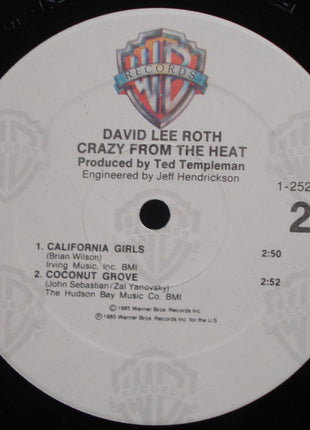 David Lee Roth : Crazy From The Heat (12", EP, Spe)