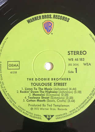 The Doobie Brothers : Toulouse Street (LP, Album, Gat)
