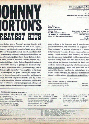 Johnny Horton : Johnny Horton's Greatest Hits (LP, Comp, Mono, RE, San)