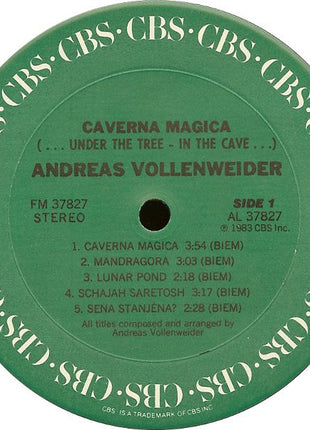 Andreas Vollenweider : Caverna Magica (...Under The Tree - In The Cave...) (LP, Album, Car)