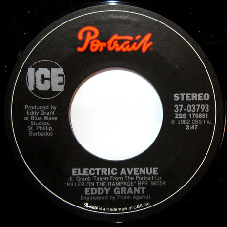 Eddy Grant : Electric Avenue (7", Single, Styrene, Pit)