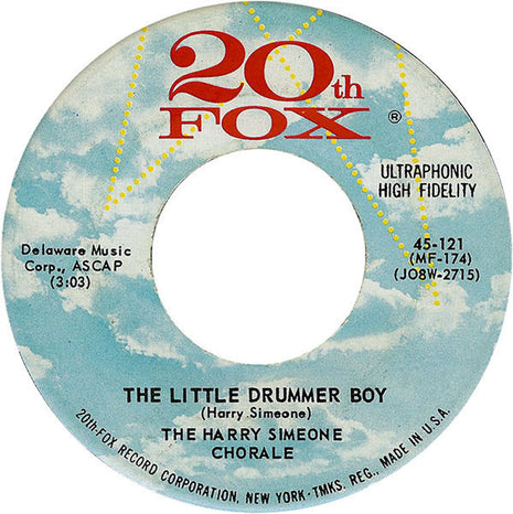 The Harry Simeone Chorale / The Voices Of The Junior Chorale : The Little Drummer Boy / Die Lorelei (7", Single, Ind)