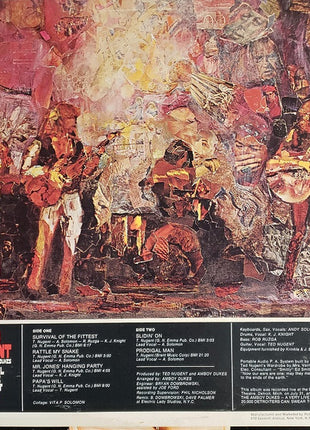 Ted Nugent And The Amboy Dukes : Survival Of The Fittest • Live (LP, Album, RE, Kee)