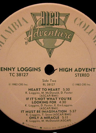 Kenny Loggins : High Adventure (LP, Album, Pit)