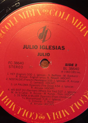 Julio Iglesias : Julio (LP, Album, Car)