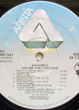 Air Supply : The One That You Love (LP, Album)