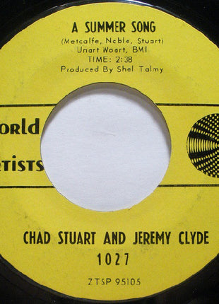 Chad & Jeremy : A Summer Song / No Tears For Johnnie (7", Single, Mono, Pit)