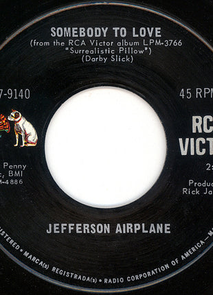 Jefferson Airplane : Somebody To Love (7", Single, Roc)