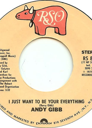 Andy Gibb : I Just Want To Be Your Everything (7", Single, Styrene, Pit)