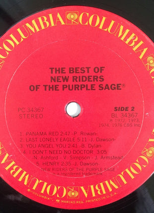 New Riders Of The Purple Sage : The Best Of New Riders Of The Purple Sage (LP, Comp, Ter)