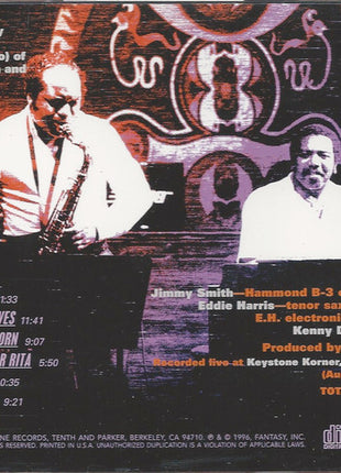 Jimmy Smith & Eddie Harris : All The Way Live (CD, Album, Promo)