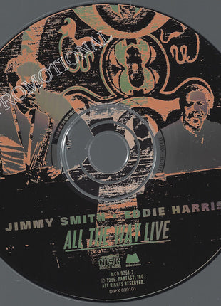 Jimmy Smith & Eddie Harris : All The Way Live (CD, Album, Promo)