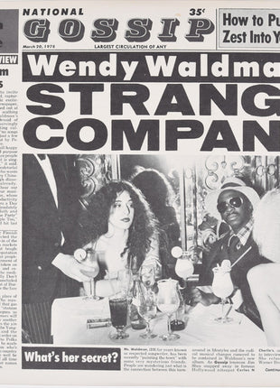 Wendy Waldman : Strange Company (LP, Album, Los)