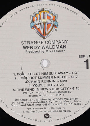 Wendy Waldman : Strange Company (LP, Album, Los)