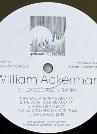 William Ackerman : Childhood And Memory (Pieces For Guitar) (LP, Album, RM, RP)