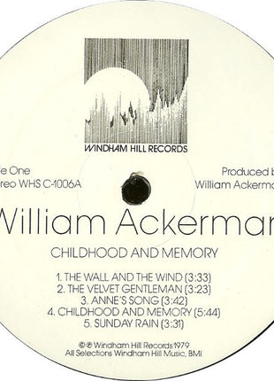 William Ackerman : Childhood And Memory (Pieces For Guitar) (LP, Album, RM, RP)