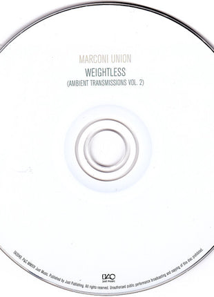 Marconi Union : Weightless (Ambient Transmissions Vol. 2) (CD, Album, RP)