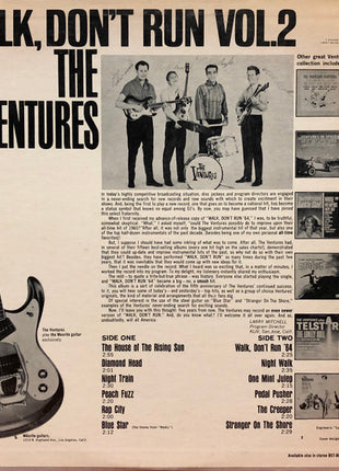 The Ventures : Walk, Don't Run Vol. 2 (LP, Album, Mono, RP)