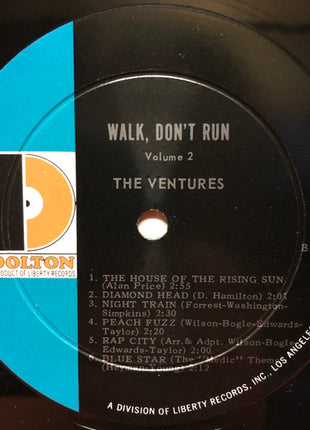 The Ventures : Walk, Don't Run Vol. 2 (LP, Album, Mono, RP)