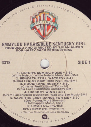Emmylou Harris : Blue Kentucky Girl (LP, Album, Win)