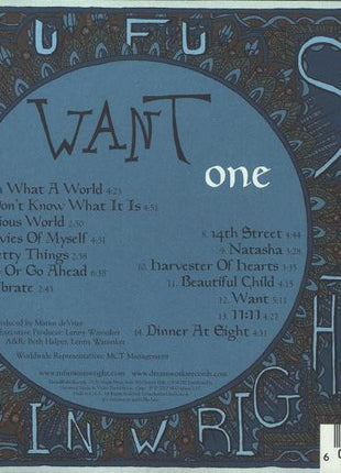 Rufus Wainwright : Want One (CD, Album, Enh)