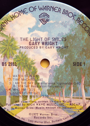 Gary Wright : The Light Of Smiles (LP, Album, Ter)