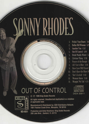 Sonny Rhodes : Out Of Control (CD, Album)
