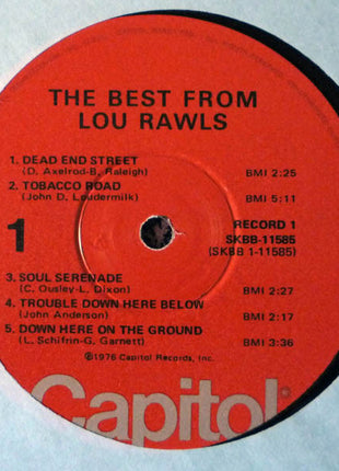 Lou Rawls : The Best From Lou Rawls (2xLP, Comp)