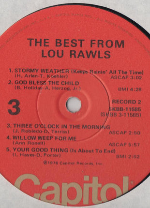 Lou Rawls : The Best From Lou Rawls (2xLP, Comp)